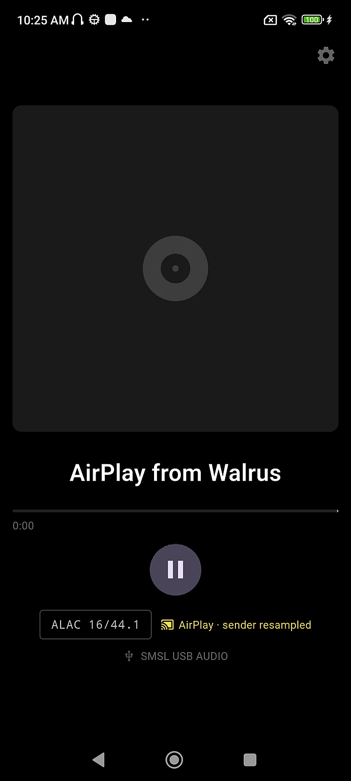 A guest stream labelled ALAC 16/44.1, sender resampled